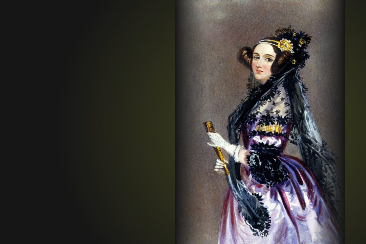 Ritratto ad acquerello di Ada Lovelace, circa 1840